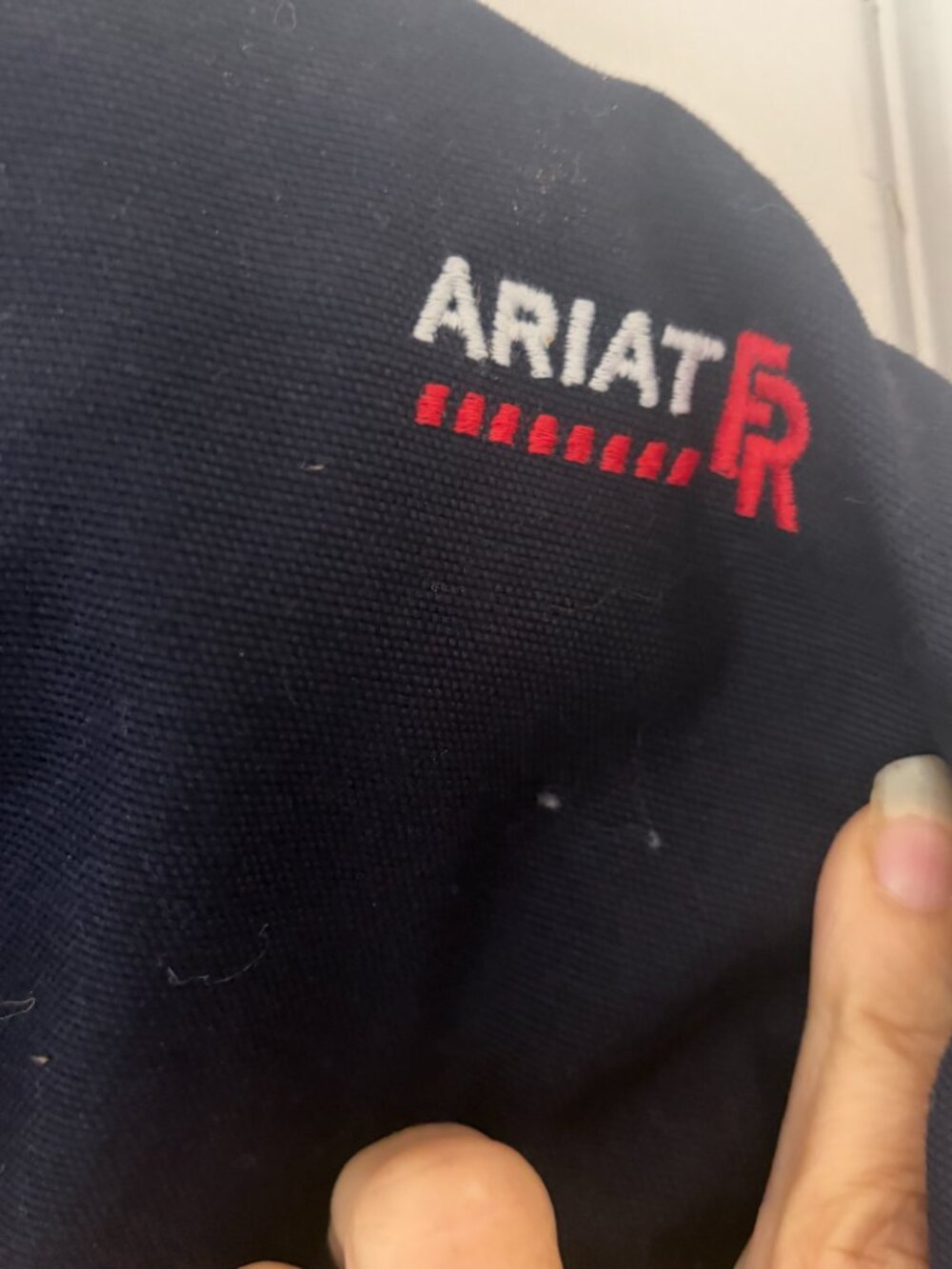 Ariat FR Workhorse Insulated Jacket in Navy Cat 4 2112 Size Medium Company Logo - Picture 7 of 15